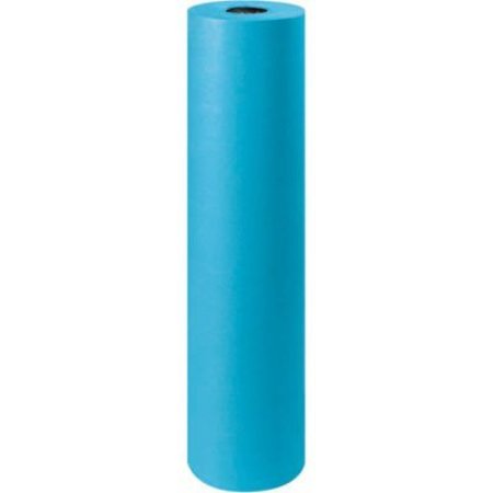 BOX PACKAGING Global Industrial„¢ Colored Kraft Paper, 50 lbs., 36"W x 1000'L, Blue, 1 Roll KP3650BL